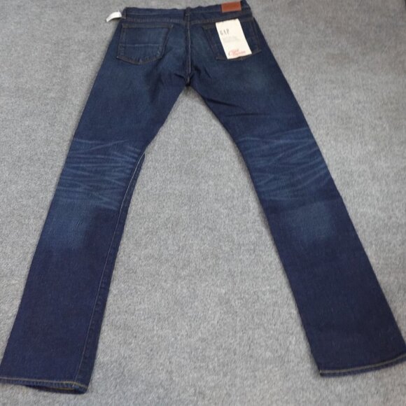 Gap Cone Oak Selvedge Jeans 32 x 33 Blue Slim Cotton Blend Straight Oldstock NEW - Picture 10 of 12